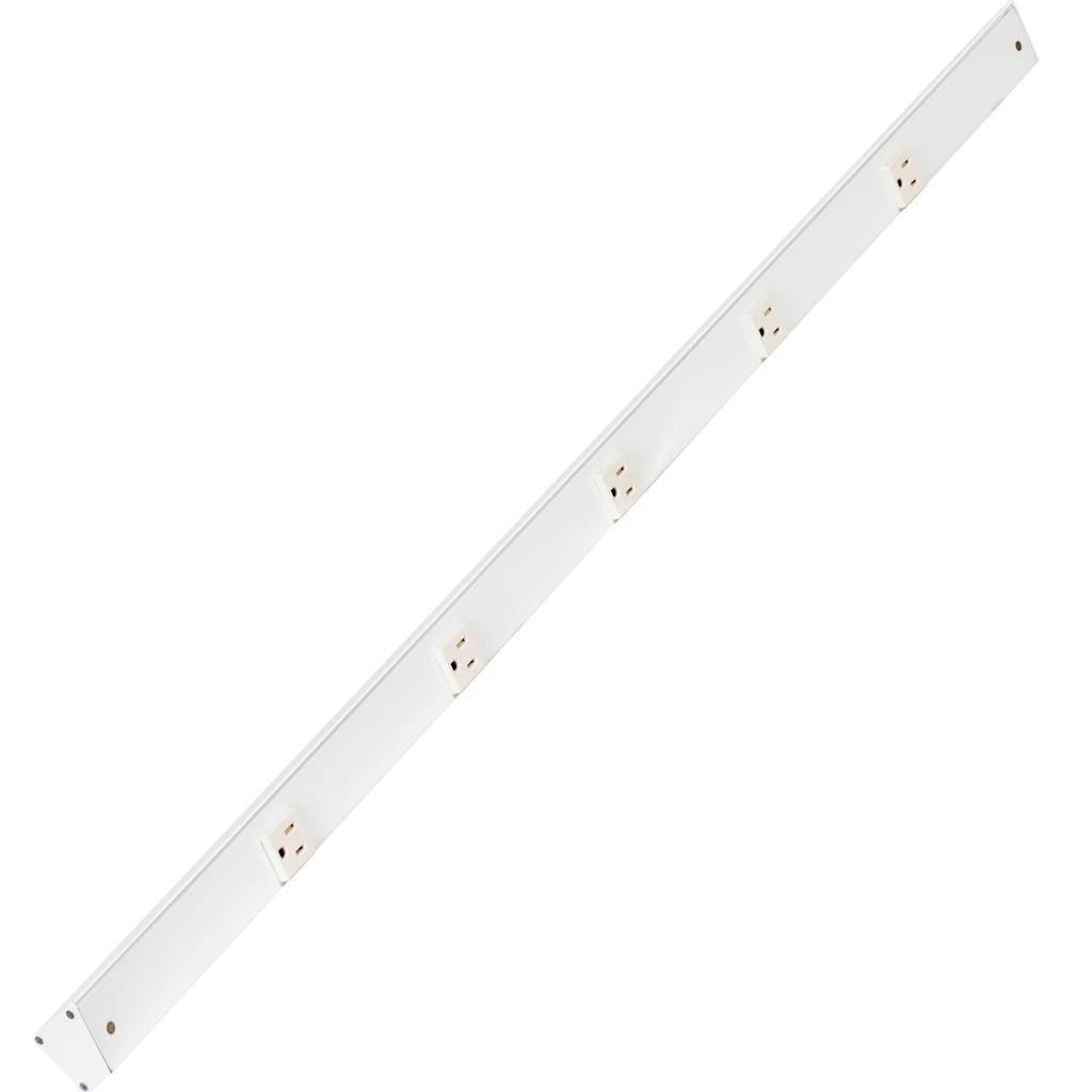 42" 15 amp 120 volt White Under Cabinet Power Strip 1