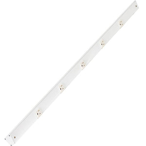 42" 15 amp 120 volt White Under Cabinet Power Strip 1