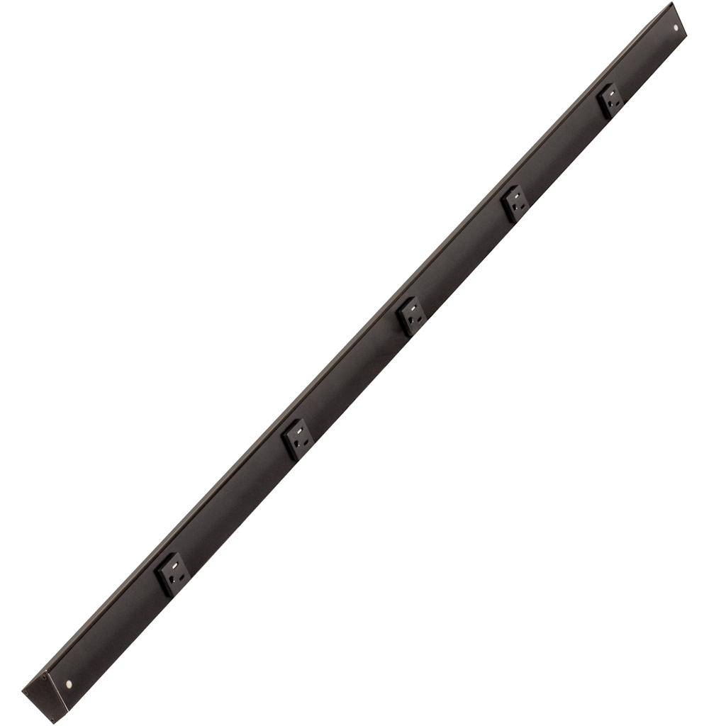 48" 15 amp 120 volt Black Under Cabinet Power Strip 1