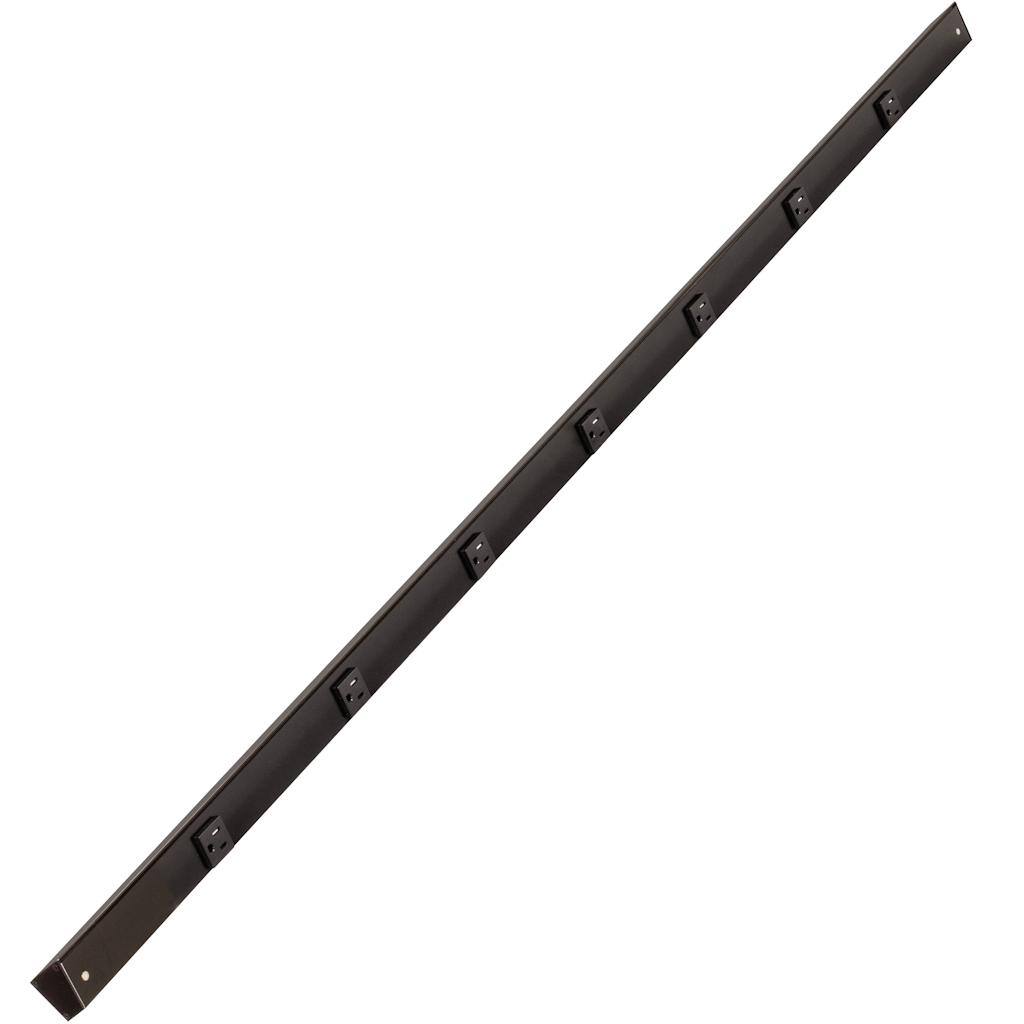 60" 15 amp 120 volt Black Under Cabinet Power Strip 1