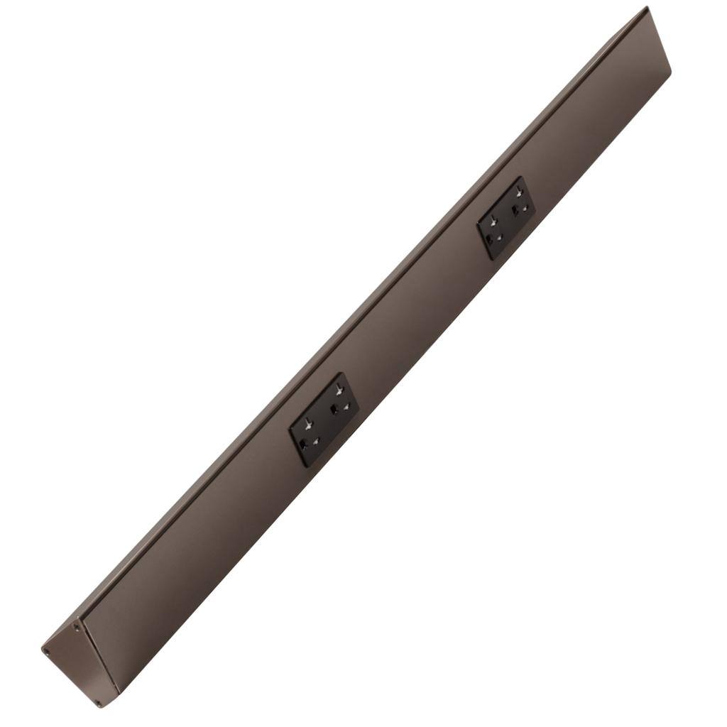 30" 20 amp 120 volt Bronze 2 Duplex Receptacle Under Cabinet Power Strip 1