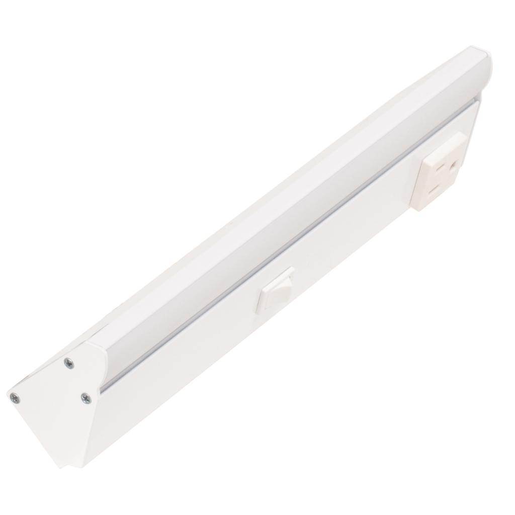 10.5" 2 watt 120 volt Cool White White LED Lighted Power Strip 1