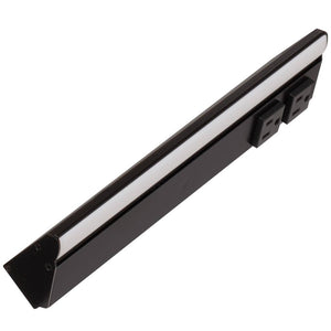 12.5" 6 watt 120 volt Natural White Black Remote Power Series LED Lighted Power Strip 1