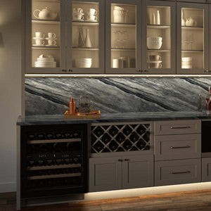 12.5" 6 watt 120 volt Daylight Black Remote Power Series LED Lighted Power Strip 3