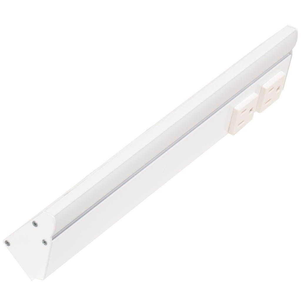 12.5" 6 watt 120 volt Cool White White Remote Power Series LED Lighted Power Strip 1