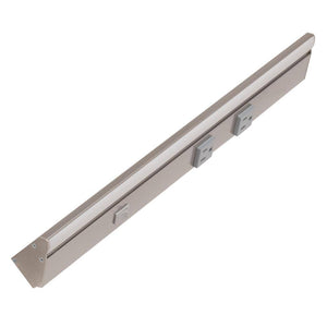 18.5" 6 watt 120 volt Cool White Satin Nickel LED Lighted Power Strip 1