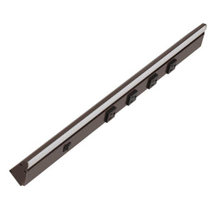 24.5" 8 watt 120 volt Warm White Bronze LED Lighted Power Strip 1
