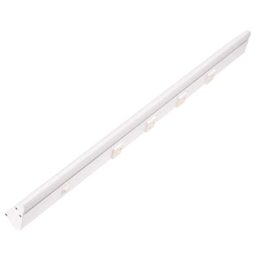30.5" 10 watt 120 volt Daylight White LED Lighted Power Strip 1