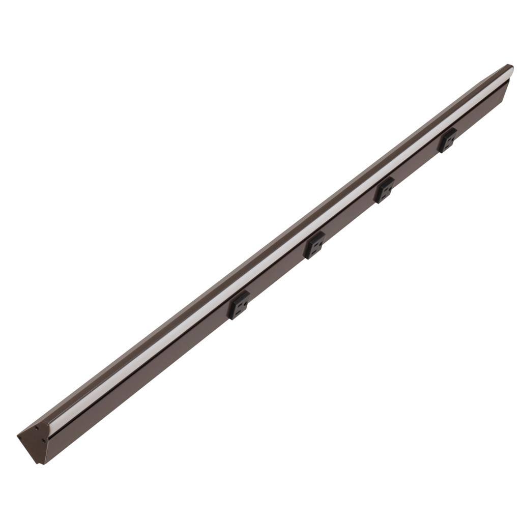 36.5" 18 watt 120 volt Warm White Bronze Remote Power Series LED Lighted Power Strip 1
