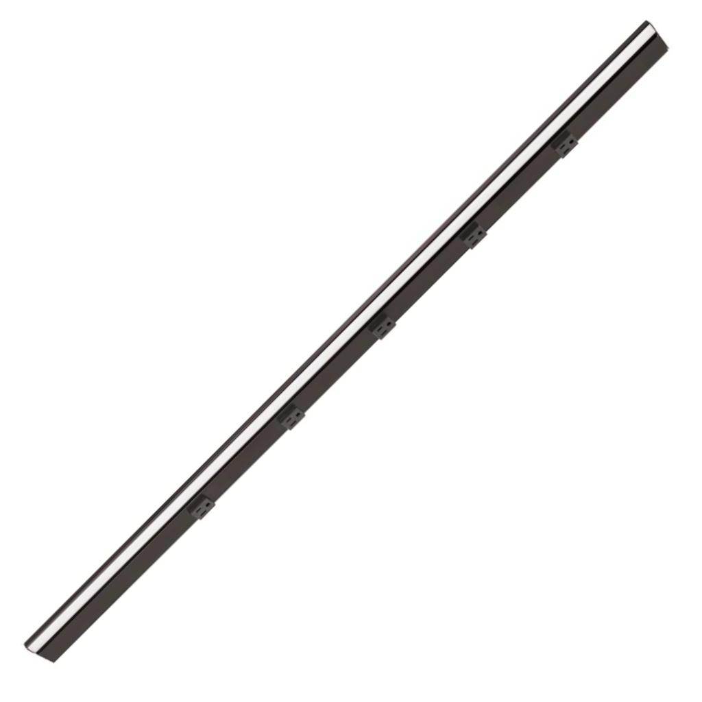 42.5" 21 watt 120 volt Cool White Black Remote Power Series LED Lighted Power Strip 1