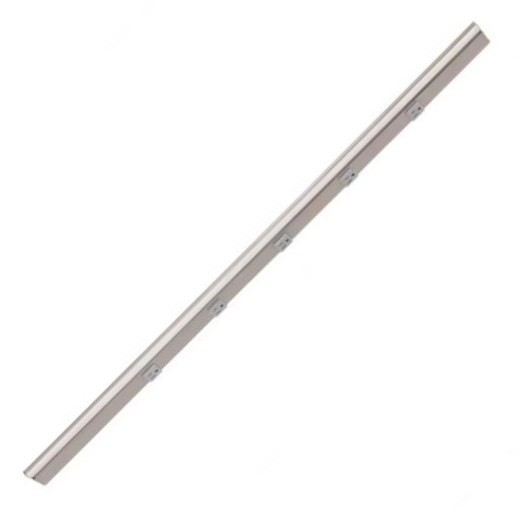 42.5" 21 watt 120 volt Cool White Satin Nickel Remote Power Series LED Lighted Power Strip 1