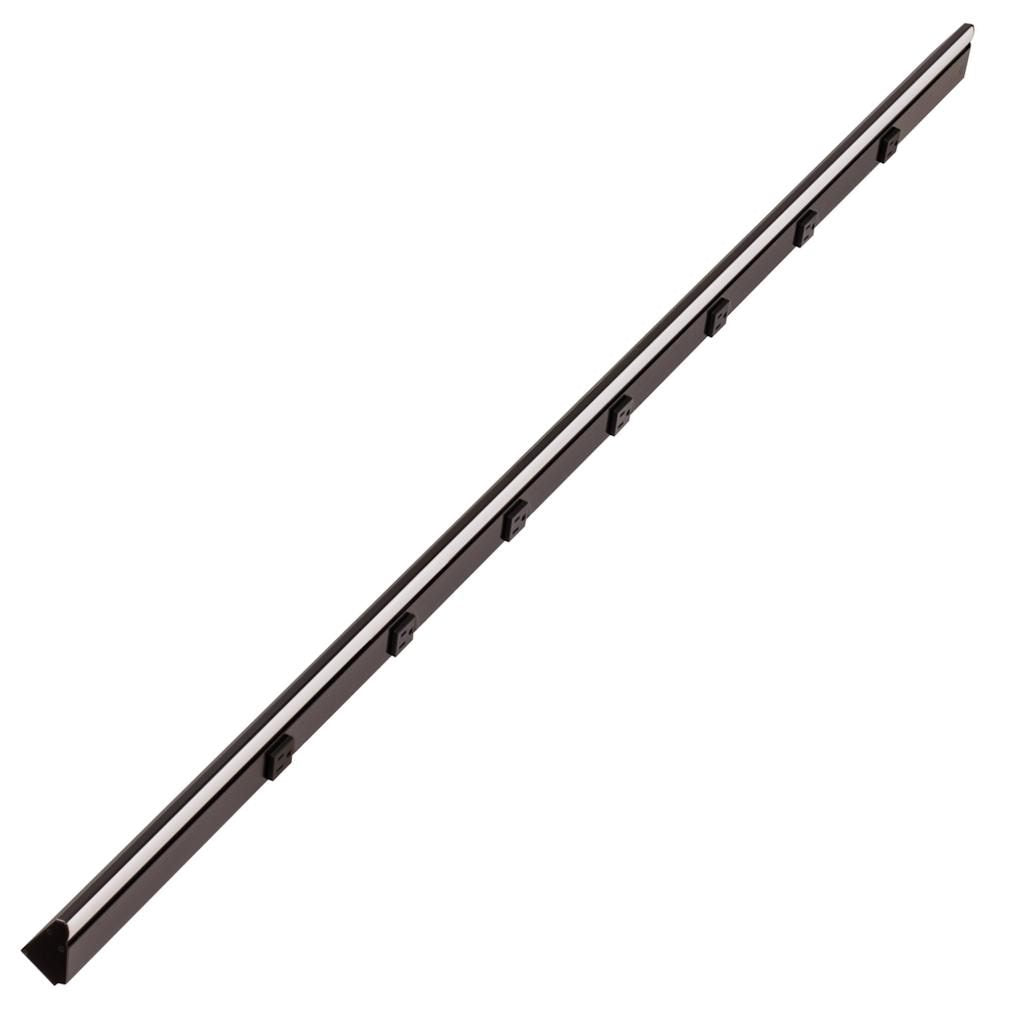 60.5" 30 watt 120 volt Warm White Black Remote Power Series LED Lighted Power Strip 1