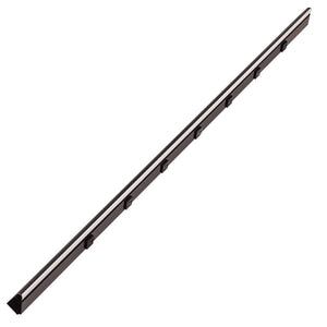 60.5" 30 watt 120 volt Warm White Black Remote Power Series LED Lighted Power Strip 1