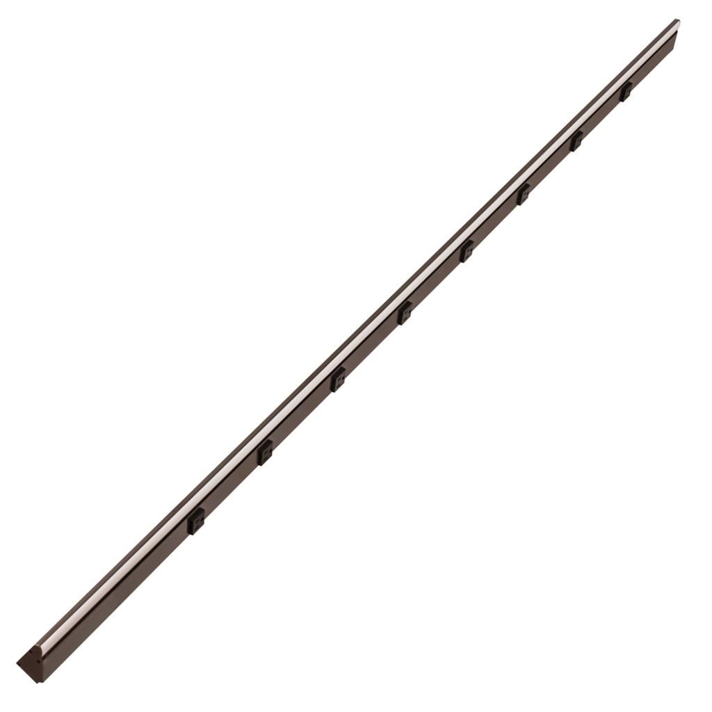 72.5" 36 watt 120 volt Cool White Bronze Remote Power Series LED Lighted Power Strip 1