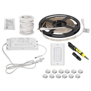 16' 12 volt 2700-5000K Tunable Dimmable Smart Tape Light Kit 1