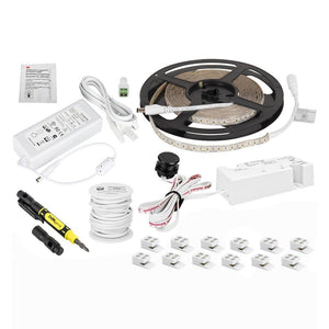 16' 12 volt 2700-6000K Tunable Dimmable Tape Light Kit 1