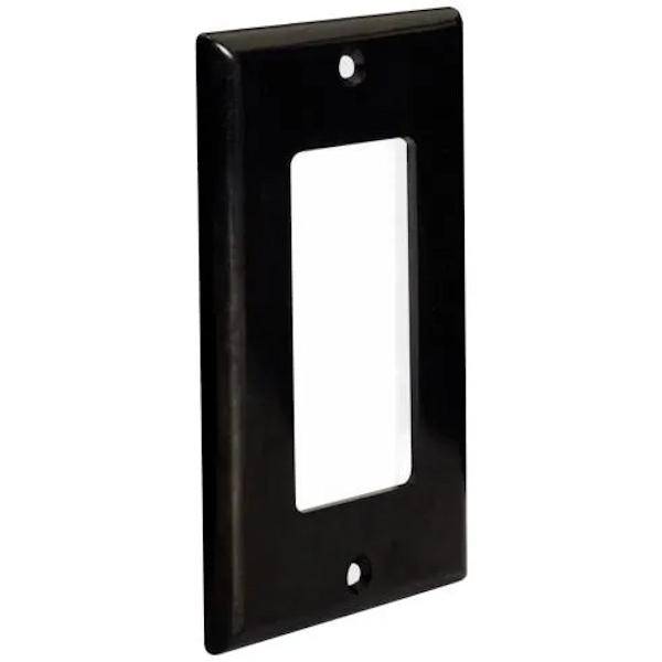 1-Gang Black Decora Style Wallplate 2