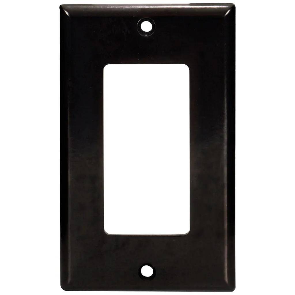 1-Gang Black Decora Style Wallplate 1