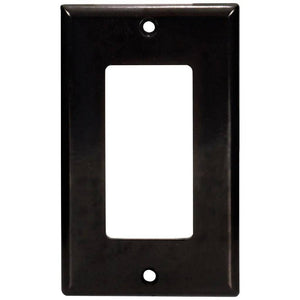 1-Gang Black Decora Style Wallplate 1