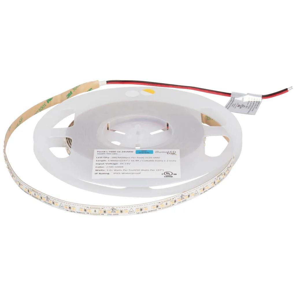 16' 24 volt 2,700K-5,000K CCT Selectable Tape Light 1
