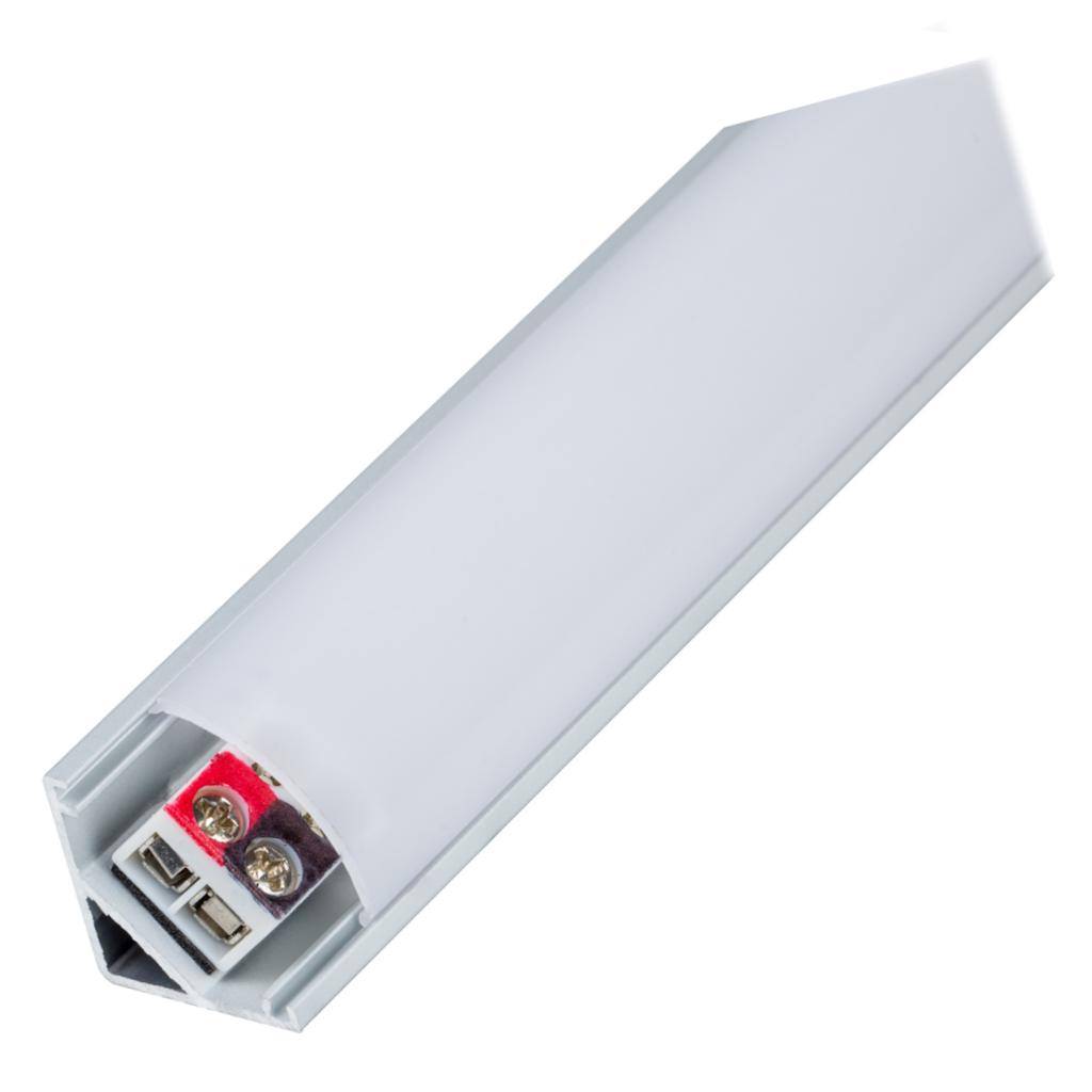 22.6" 7 watt 12 volt 2700K-5000K CCT Selectable Angled LED Under Cabinet Fixture 1