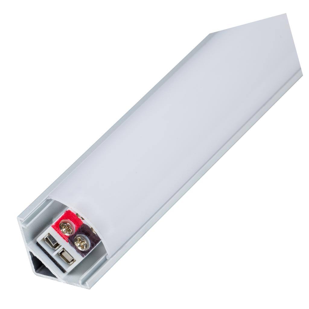11.7" 4 watt 24 volt 2700K-5000K CCT Selectable Angled LED Under Cabinet Fixture 1