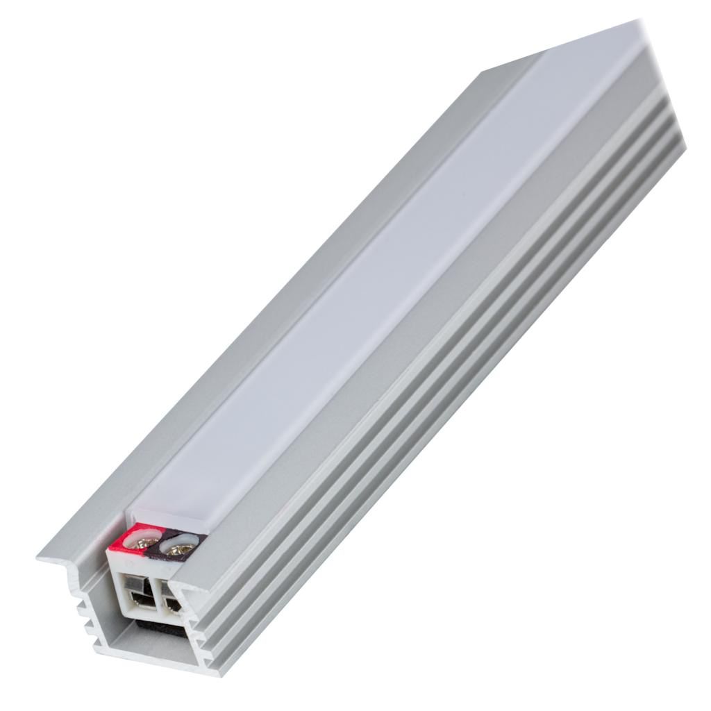 42" 11 watt 12 volt 3000K Natural White Recessed LED Under Cabinet Fixture 1