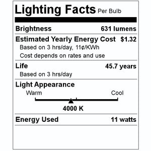 42" 11 watt 12 volt 4000K Cool White Recessed LED Under Cabinet Fixture 2