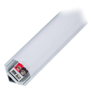 8.6" 3 watt 24 volt 3000K Natural White Angled LED Under Cabinet Fixture 1