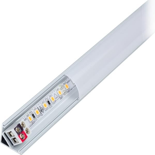 8.6" 3 watt 24 volt 4000K Cool White Angled LED Under Cabinet Fixture 3