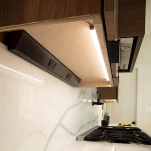 8.6" 3 watt 24 volt 3000K Natural White Flat LED Under Cabinet Fixture 4