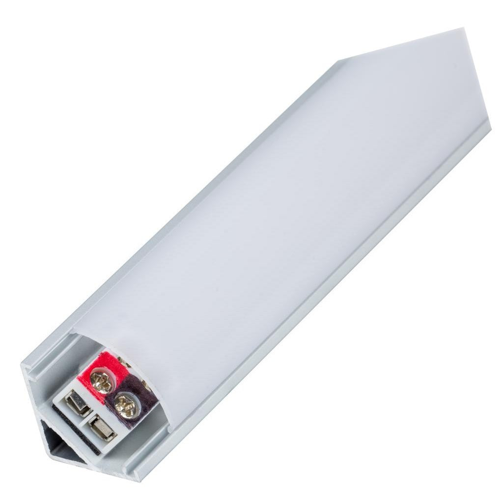 42" 6 watt 12 volt 3000K Natural White Angled illumaLED Under Cabinet Fixture 1