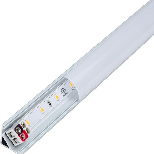 24.4" 4 watt 24 volt 3000K Natural White Angled Radiance Series LED Under Cabinet Fixture 3