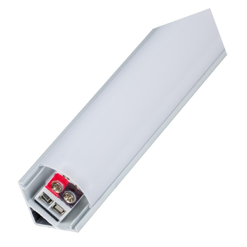 36.2" 5 watt 24 volt 4000K Cool White Angled Radiance Series LED Under Cabinet Fixture 1