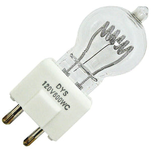 600 watt 120 volt G7 Bi-Pin Base #DYS/DYV/BHC 1