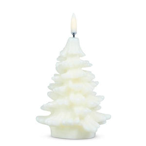 5.5" Ivory Christmas Tree LED Wax Candle 1
