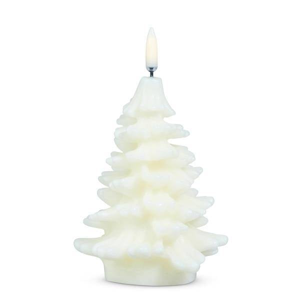 5.5" Ivory Christmas Tree LED Wax Candle 1
