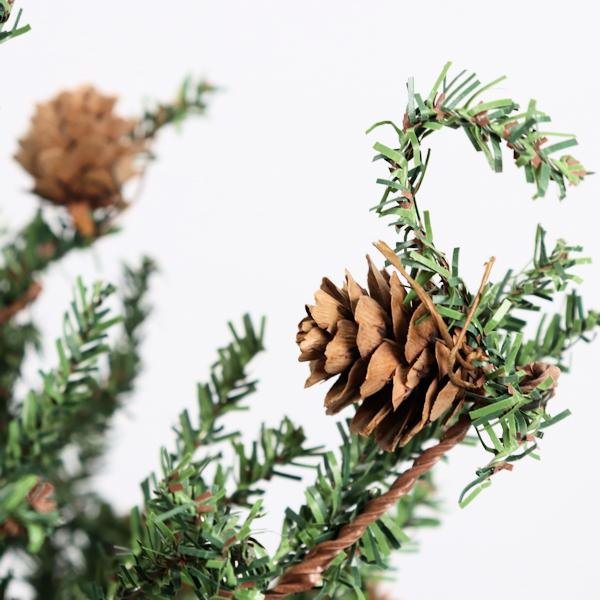 2.5' Artificial Carmel Pine with Pine Cones 3