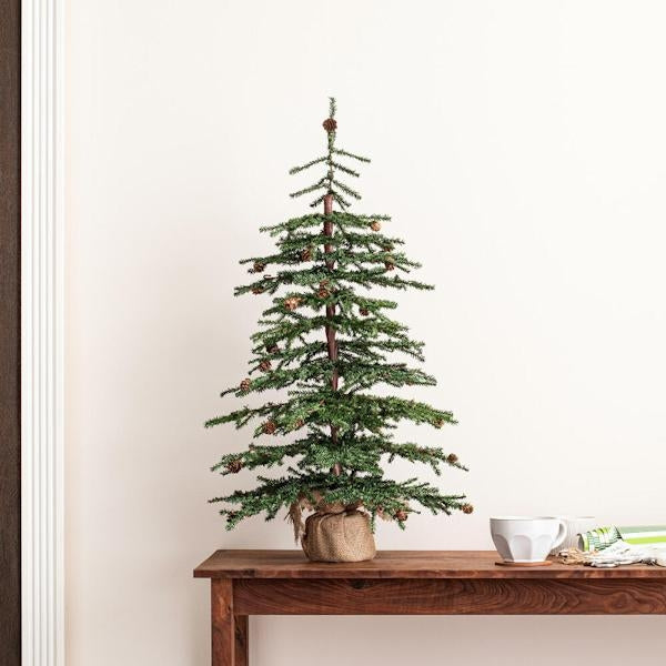 2.5' Artificial Carmel Pine with Pine Cones 5