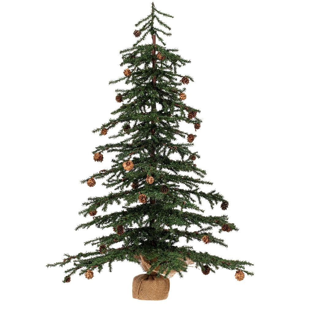 36" Artificial Carmel Pine with Pine Cones 1