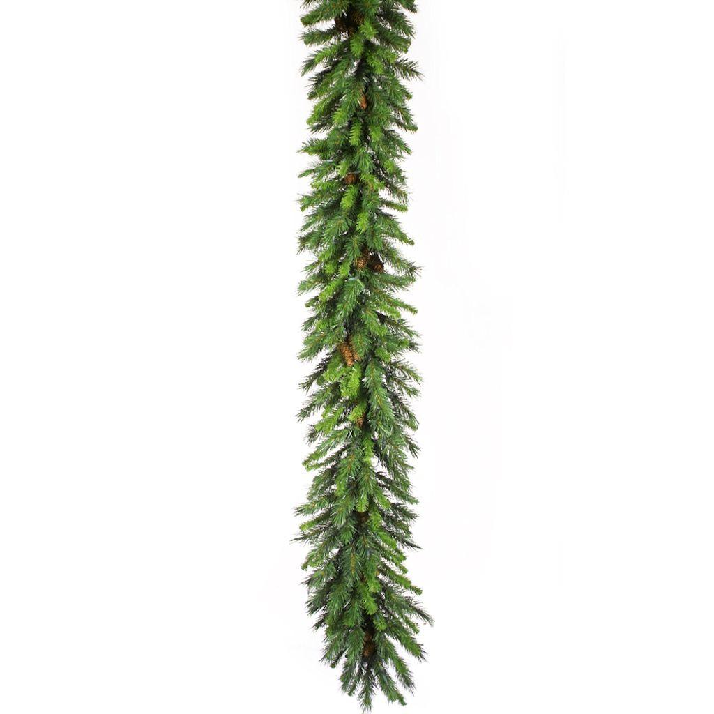 9' x 14" Artificial Cheyenne Pine Garland with Pine Cones 1