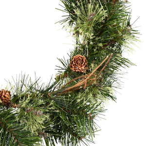 24" Artificial Mixed Country Pine with Pine Cones and Grapevines 2