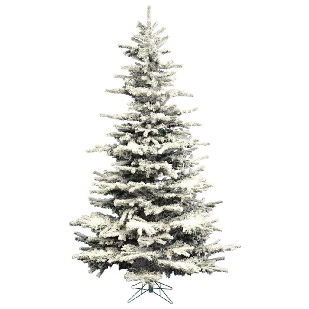 8.5' x 62" Artificial Flocked Slim Sierra Pine 1