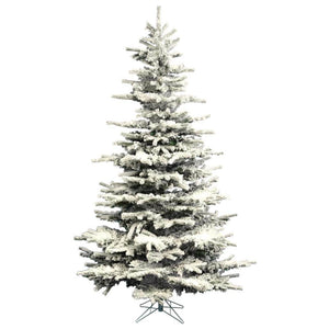 8.5' x 62" Artificial Flocked Slim Sierra Pine 1