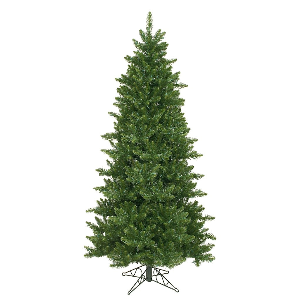 6.5' x 41" Artificial Camdon Fir Slim 450 Frosted Warm White Italian LED Lights 1