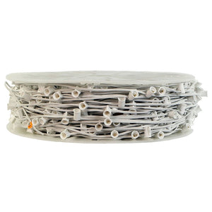 1000 Light 1000' White Wire Empty C7 String with 12" Spacing 1