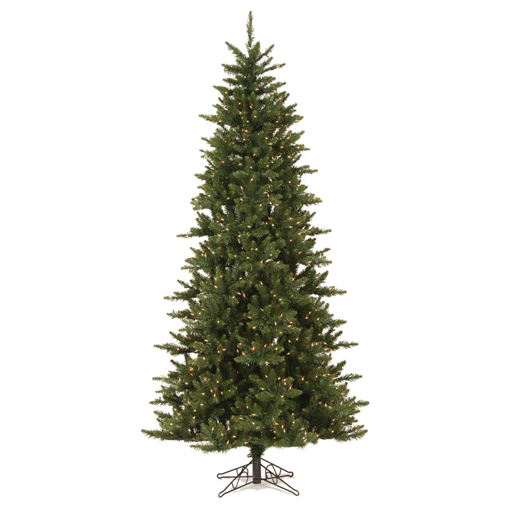 8.5' x 50" Artificial Camdon Fir Slim 700 Warm White Italian LED Lights 1
