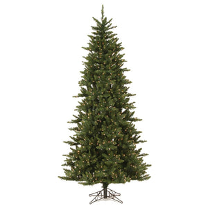 8.5' x 50" Artificial Camdon Fir Slim 700 Warm White Italian LED Lights 1