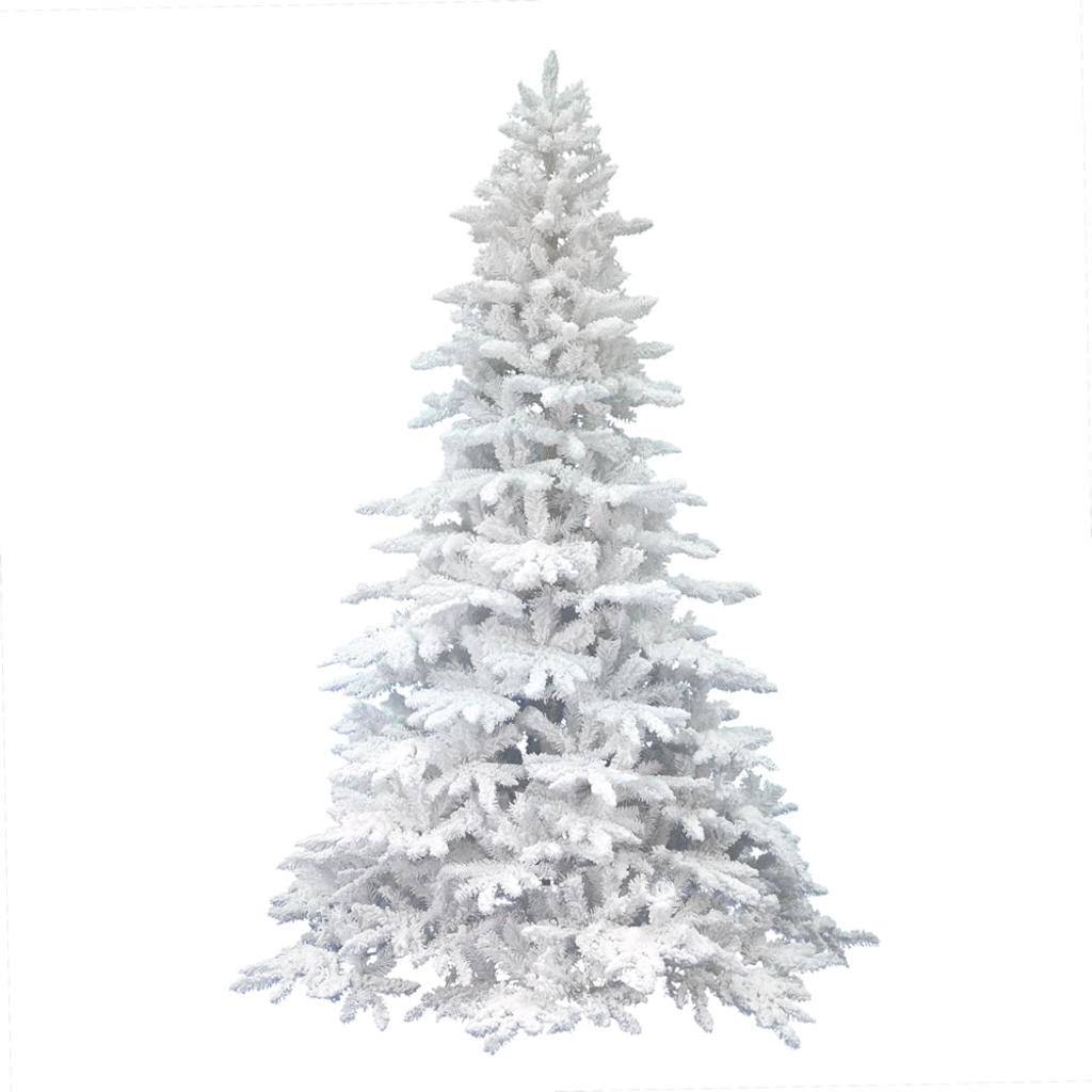 9' x 67" Artificial Flocked White Spruce 1