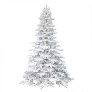 9' x 67" Artificial Flocked White Spruce 1